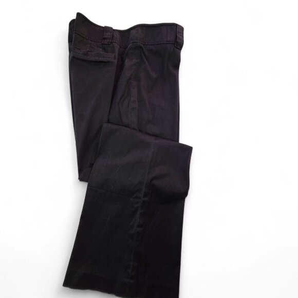 Ann Taylor Stretch Lindsay Bootcut Black Flared Pants Size 14 Cotton Spandex - Picture 7 of 9